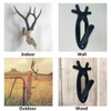 Highwild Colgador de calavera de montaje europeo, estilo cuerno, paquete
