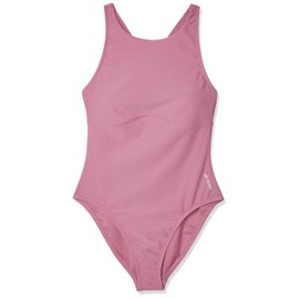 Speedo 800390616558S Solid Highneck 1 Pc Hot Mauve S