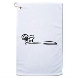 Style In Print Golf Towel Too Brush Tooth Health & Medical Dentists Cotton Bag Accessories White Design Only