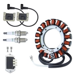 237878-S STATOR Kit 15/20 AMP for Kohler KT715 KT725 KT730 KT735 KT740 KT745 ZT730 ZT740 7000 Series Engine with 32-584-06-S Ignition Coil Module&Spark Plug