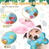 SilTriangle 12 Pack Easter Dog Toys Easter Dog Squeaky Bone