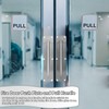 Sliding Door Handle,Fire Door Push Plate and Pull Handle,11.8x3.1inch Stainless