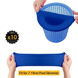 UTEFIF 20 x Swimming Pool Skimmer Socks, Skimmer Basket Net, Skimmer Filter Net, for Pool Skimmer Basket, Swimming Pool Filter Slag, Surface Skimmer Removes Slag, Leaves, Leaves Oil