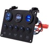 Riloer Green LED Voltmeter Control Panel Switch 12 V 5