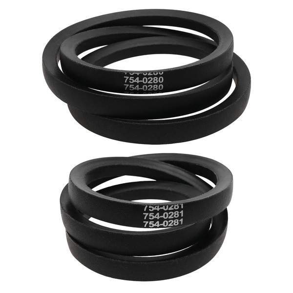 OTOTEC Pack of 2 V-belts for lawnmowers, compatible with MTD,
