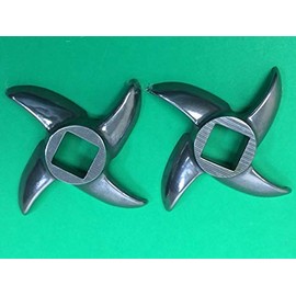 TWIN PACK Meat Grinder Knife Blade Size 22 fits LEM, Cabelas, MTN, Universal, Weston, Northern Tool and most other size #22 meat grinders