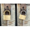 SEDORTI Weather Proof Lock, Solid Brass Padlock with Brass Shackle,