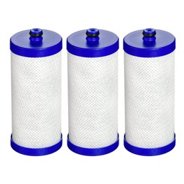 EcoAqua WF1CB Refrigerator water Filter, Replacement for WF1CB, WFCB®, RG100, WF284, NGRG2000, 469910, 9910, Pack of 3