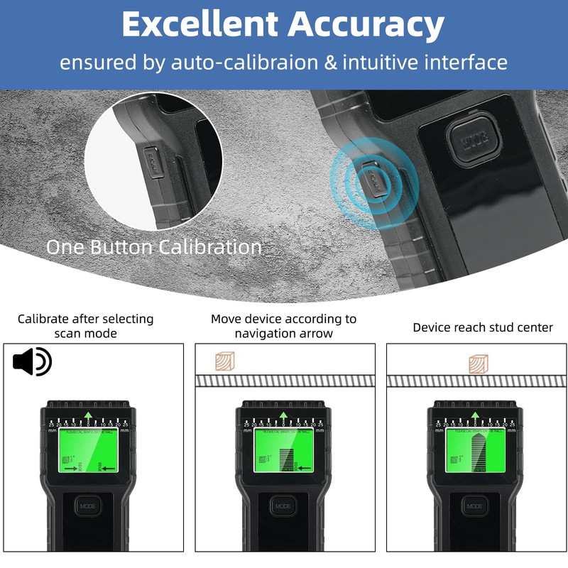 Stud Finder Wall Scanner，WOVTE 8 in 1 Electronic Stud Detector