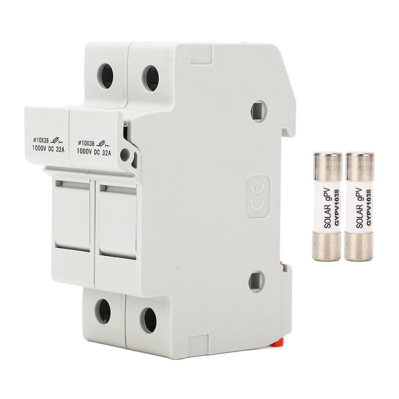 DC Fuse Holder Quick Breaking 2P 32A 10x38 Photovoltaic Fuse