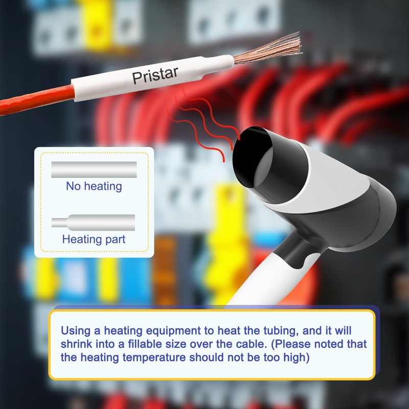 3 x Pristar Compatible Heat Shrink Tubing Replacement for Brother
