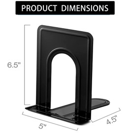 Mkyuroa Book Ends, Heavy Duty Bookends to Hold Books, Metal Bookends for Home Office ...