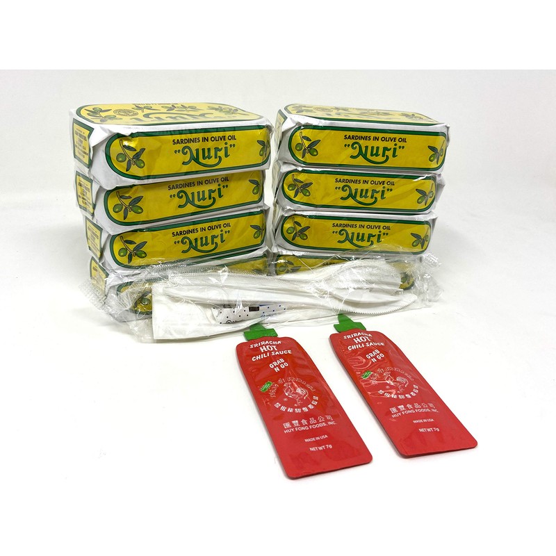 NURI Portuguese Sardines in Spiced Olive Oil - 8 Pack
