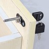 HOWDIA 4 Pcs - Zinc Alloy Drawer Lock Desk Wardrobe