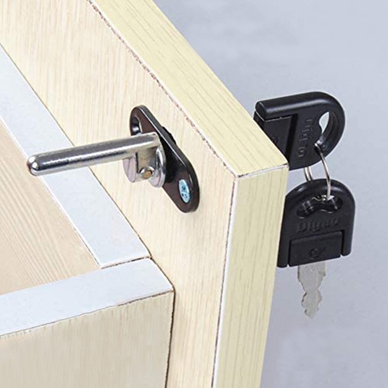 HOWDIA 4 Pcs - Zinc Alloy Drawer Lock Desk Wardrobe