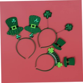 Minkissy 3pcs St Patrick's Day Hairband Set Creative Decor for Festive Celebrations Cute and Fashionable Hair Accessories for Parties and Mixed Styles