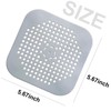 4 Pack Drain Hair Catcher, Bathroom Shower Drain Protector Hair