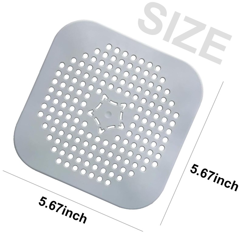 4 Pack Drain Hair Catcher, Bathroom Shower Drain Protector Hair