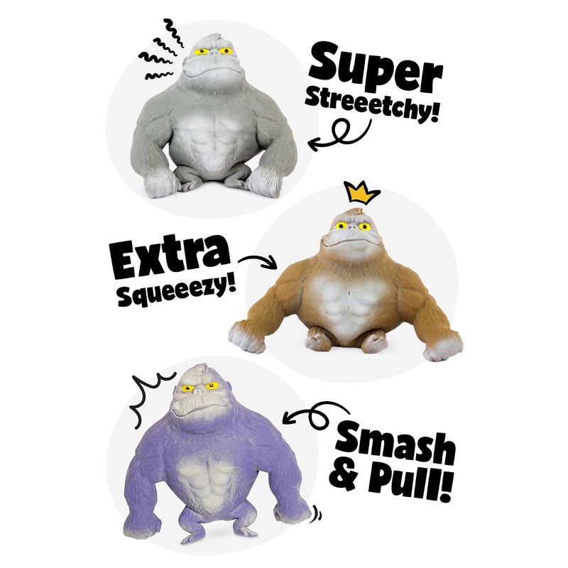 Keycraft Super Stretchy Gorilla | Gorilla Toy | Squishy and