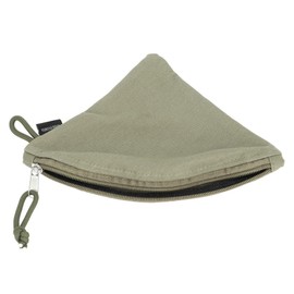 Green Canvas Conical Shape Coffee Filter Storage Bag Portable Reusable Coffee Filter Paper Storage For Outdoor Travel