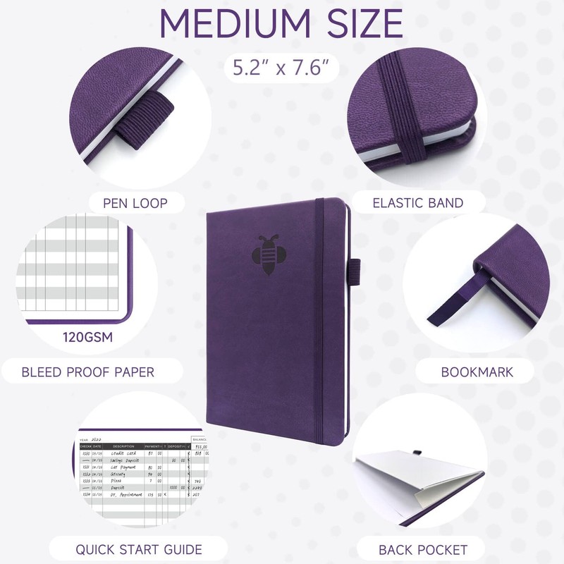 KUMEER Check Register – Elegant Check Registers for Personal Checkbook