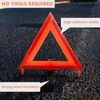 WORKKOOL Safety Triangles DOT Approved, Standard Warning Triangles Enmergency Reflector,