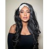 Long Wavy Headband Wigs for Women, Glueless Wear and Go