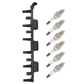 cciyu 1 ignition coils wilth 6 iridium Spark Plugs,for Jeep Grand for Cherokee 4.7L 1999,for Jeep Grand for Cherokee 4.0L 1999 UF293 ‎5C1182, E224