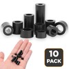 Pack of 10 Black Nylon Spacers & Standoff Washers -