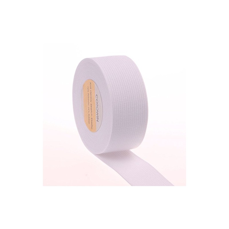 COTOWIN 1 1/4-Inch by 5-Yard White Heavy Stretch Knit Elastic