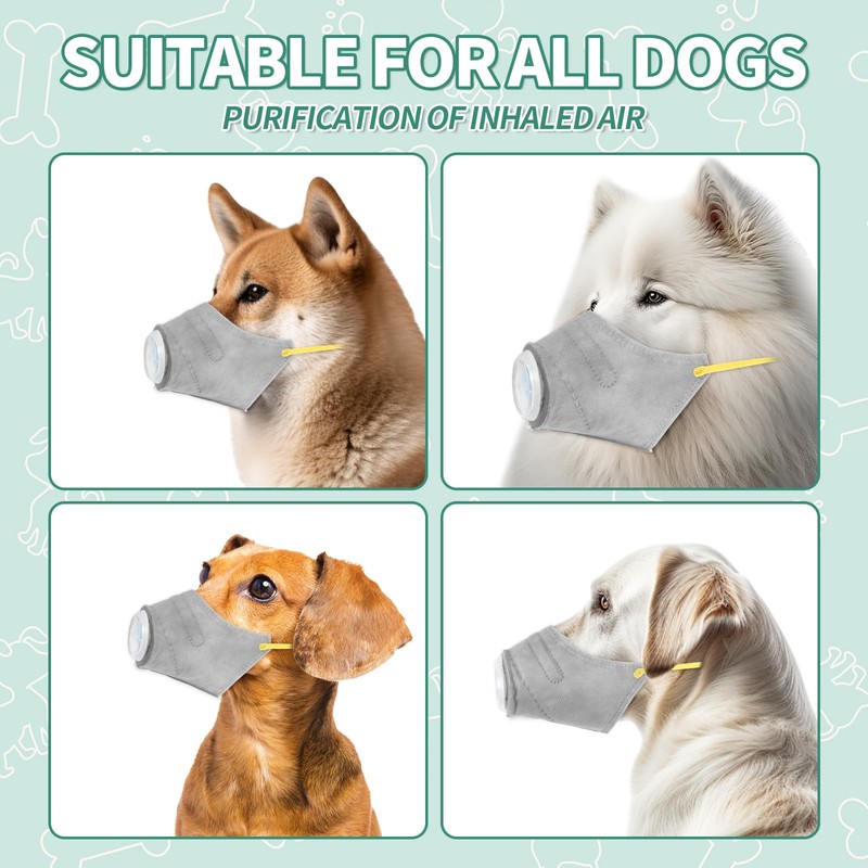 3pcs Adjustable Dog Gas Mask, New Creative Dog Puppy Face
