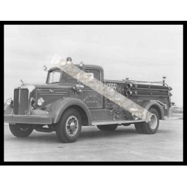 Allentown Pa Mack Fire Truck Vintage Photograph Firefighting Print 8.5x11"