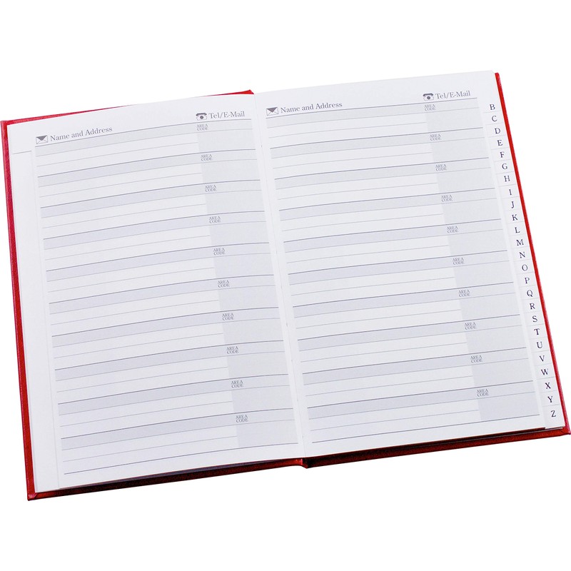 Esposti Large Address and Record Book - Vinyl Padded Cover