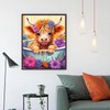 BEAYIOU Cow Diamond Painting Kits for Adults Beginners - Flower