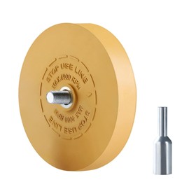 Rubber Eraser Wheel Kit for Adhesive Removal - Power Drill Attachment Tool for Auto Decals, Metal & Glass Surfaces (Heavy-Duty Abrasive Discs)