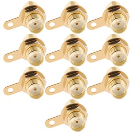 eMagTech 10pcs SMA Socket Panel Mount Socket Suitable for Base Stations Antennas Telecommunication Equipment