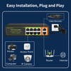 Gigabit 10-Port PoE+ Switch (8 PoE+ Ports, 2 Uplink), 802.3af/at,