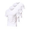 Comfneat Men's 3-Pack Stretch Undershirts Long Back Hem T-Shirts Crew