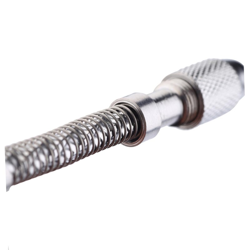 WOONEKY Mini Hand Drill Spiral Bit Semi-auto Pin Vice Drill