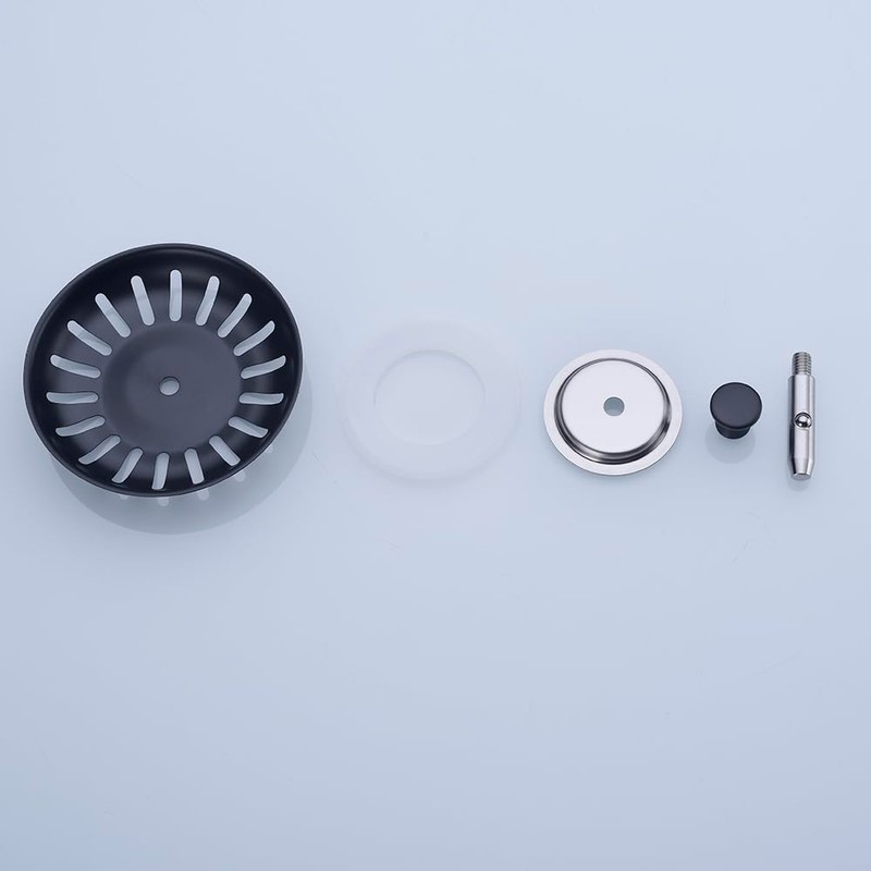 Kitchen Sink Drain Basket Strainer Filter/Stopper with Handle, Anti-Clog Kitchen