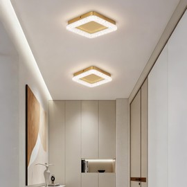 Vloitgol 10 Inch 4500K Square Modern Flush Mount Ceiling Light