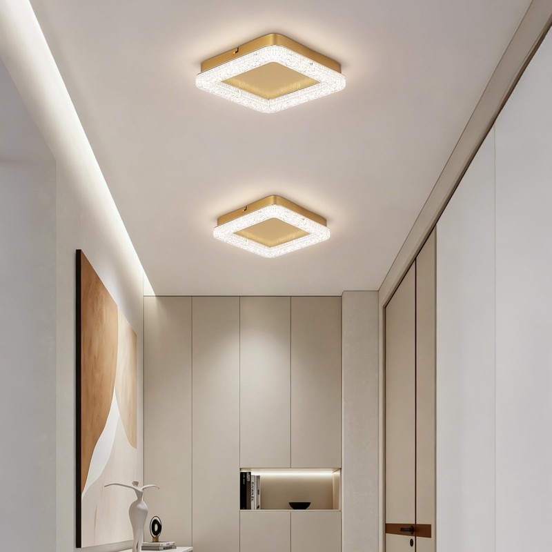 Vloitgol 10 Inch 4500K Square Modern Flush Mount Ceiling Light