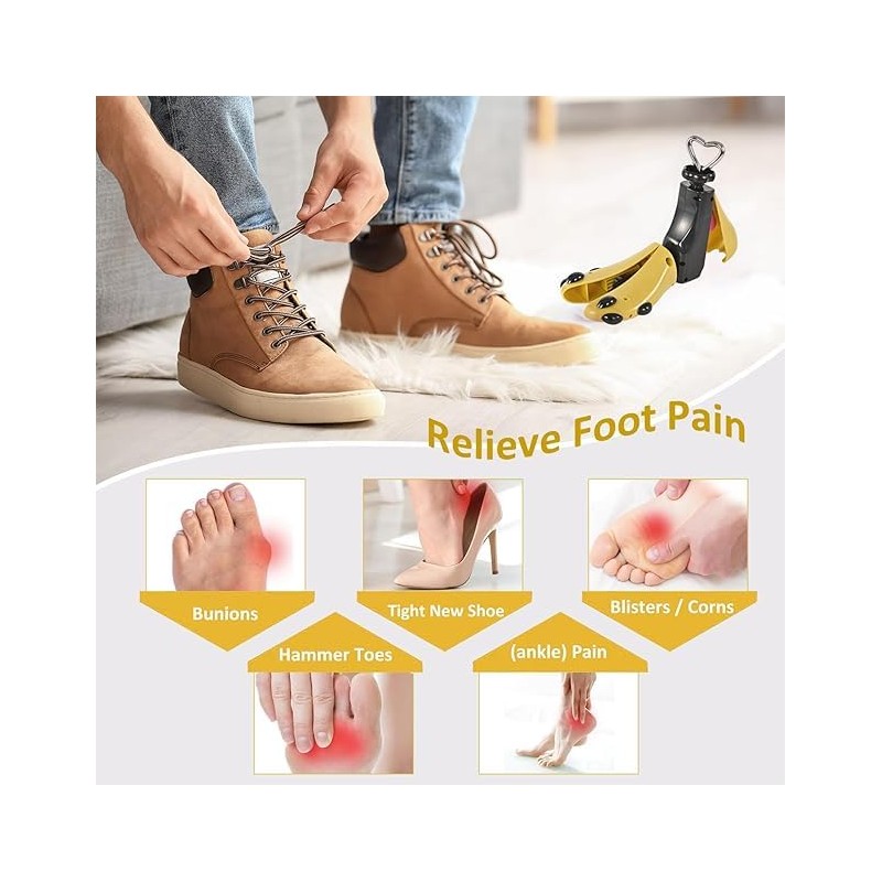 Shoe Stretcher Shoe Trees 2PCS 4-Way Adjustable Shoe Expander for