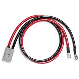 Spartan Power 4 AWG 3 Foot Battery Cable Quick Connector SP120A and 3/8" Ring Terminal