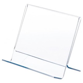 Plymor Clear Acrylic Single CD Case Display Easel, 6" W x 3" D x 4.5" H