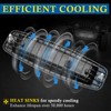BUNKER INDUST 7" Inch Flood LED Light Pods,Pair Flush Mount