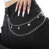 Tgirls Hip Hop Pants Chain Goth Jean Chains Star Punk