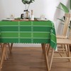 LORCARVIS Football Tablecloth Football Field Polyester Rectangle Table Cloth Washable