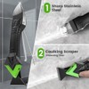 5 in 1 Caulking Tool Kit with Stainless Steel Head