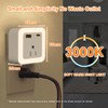 JackonLux Night Lights Plug Into Wall 2 Pack Rechargeable Battery